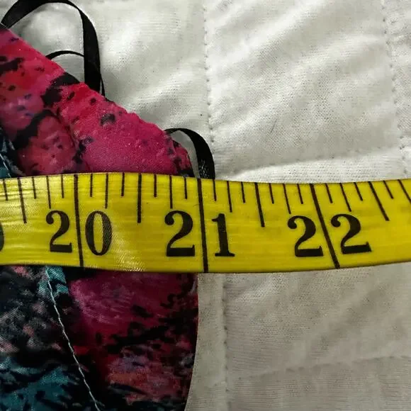 Thalia & Sodi Dress Large Blue Maxi Abstract Print Fairy Spring Goddess Glam - Picture 7 of 10